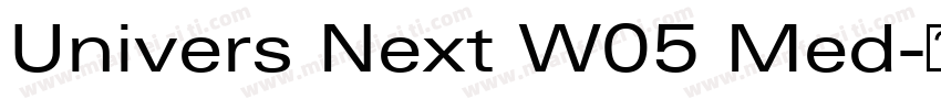 Univers Next W05 Med字体转换